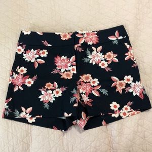 Ann Taylor loft  navy and pink  riviera shorts shorts size 6